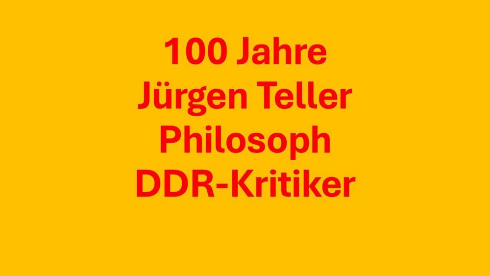 Jürgen Teller 100 – Aufzeichnung einer Lesung