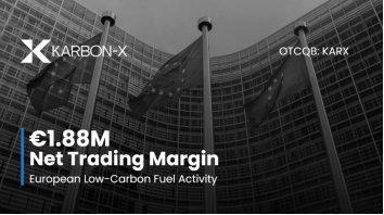 Karbon-X (OTCQB:KARX) sichert sich durch neue Verträge über kohlenstoffarme Kraftstoffe in Europa eine Netto-Handelsmarge in Höhe von 1,88 Millionen Euro (2,18 Millionen US-Dollar)