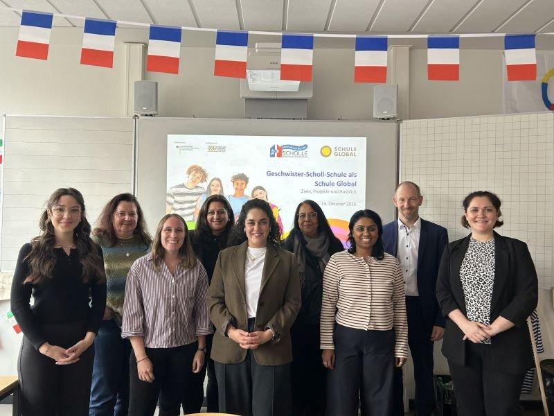 Besuch aus dem BMBFSFJ: Einblicke in die Arbeit von Schule Global an der Geschwister-Scholl-Schule in Solingen